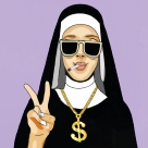 surtuk rahibe profil fotoğrafı